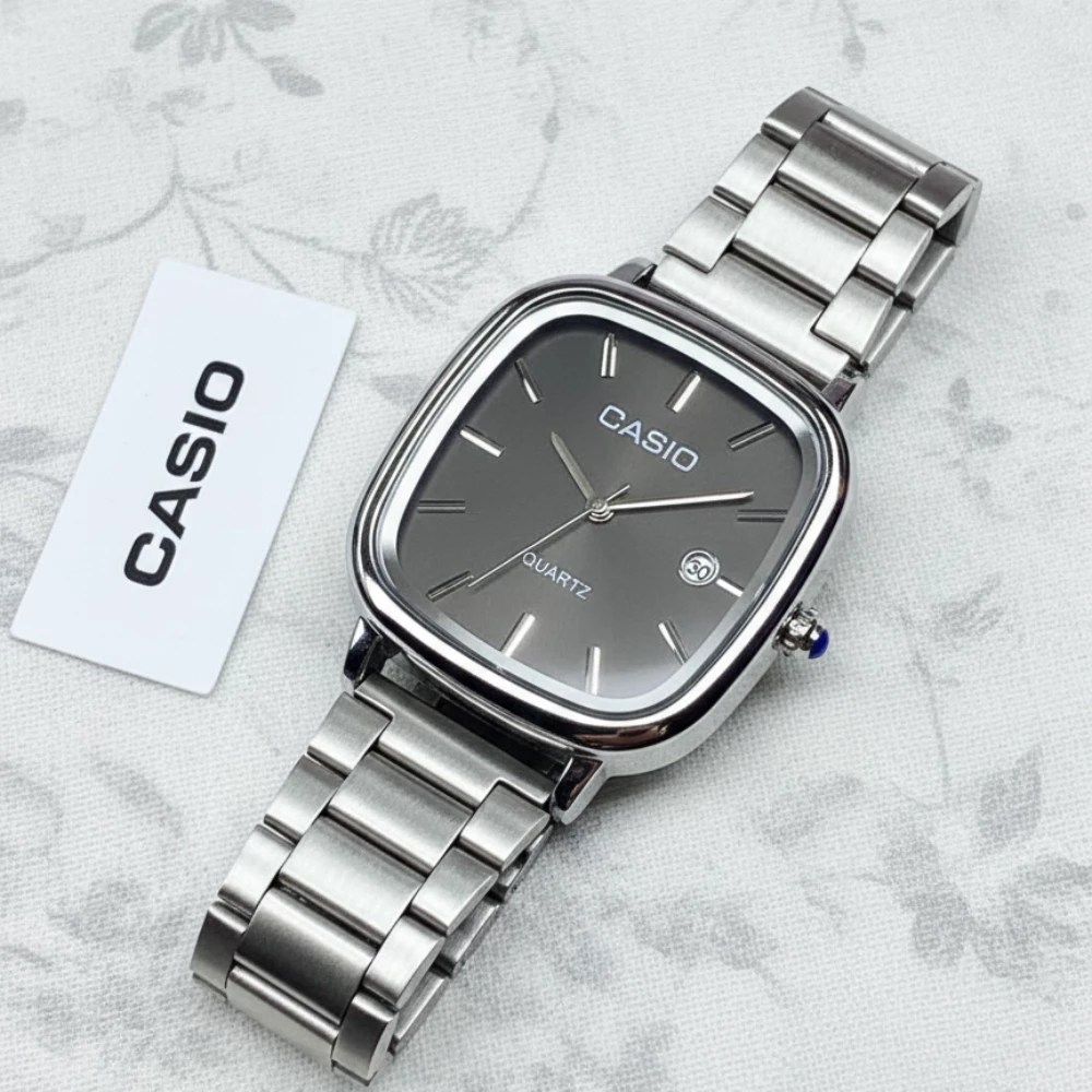 Casio LTP-E117D-1AEF – Polad qolbaqlı klassik kişi saatı