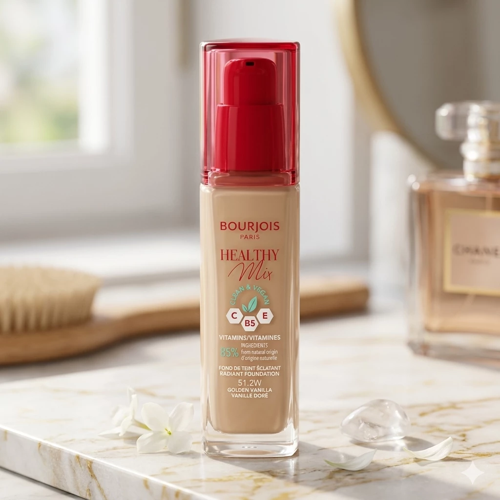 Bourjois Healthy Mix Foundation 51,2 W Qızılı Vanil, 30 ml