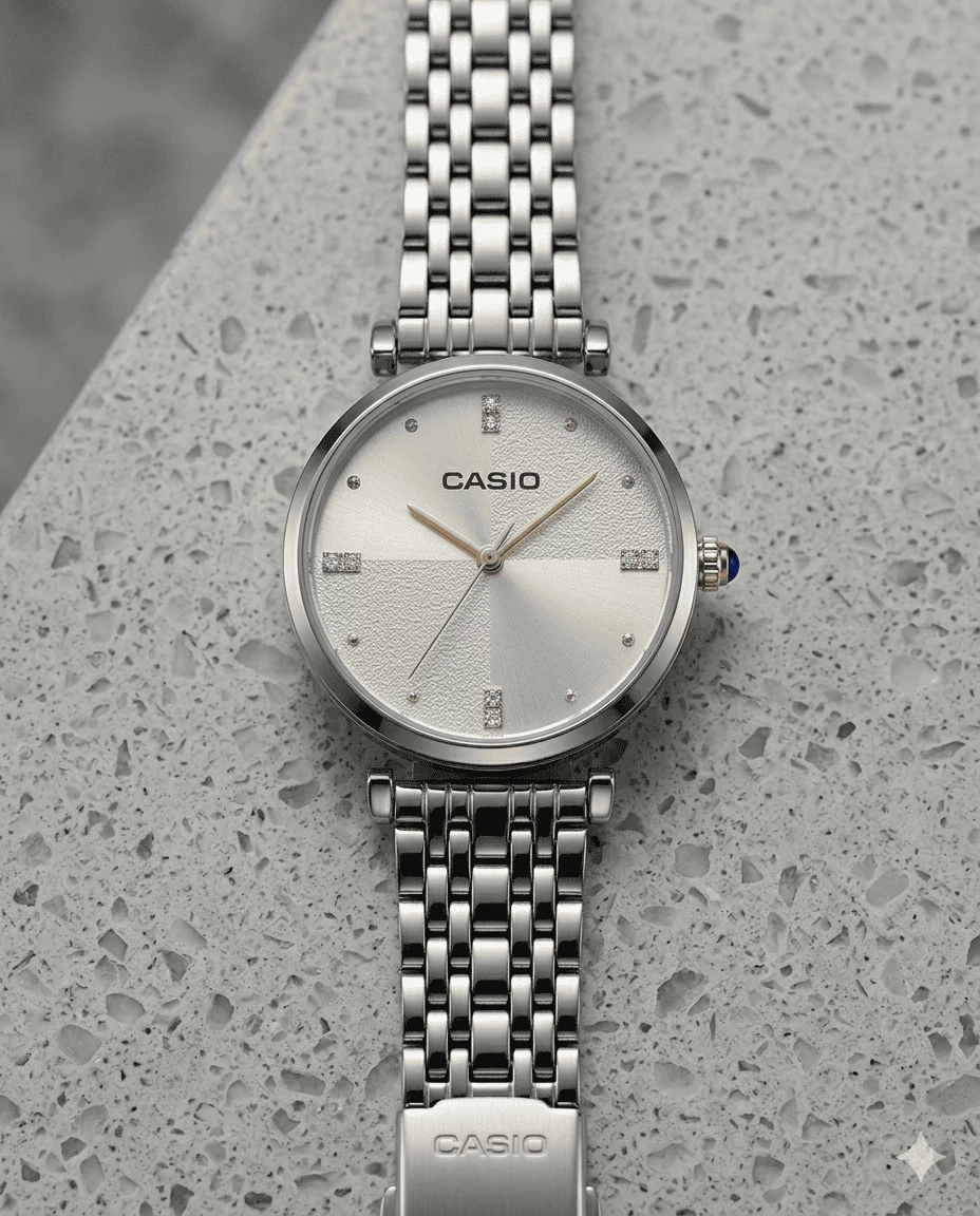 Casio Minimalist Şampan Rəngli Qadın Qol Saatı