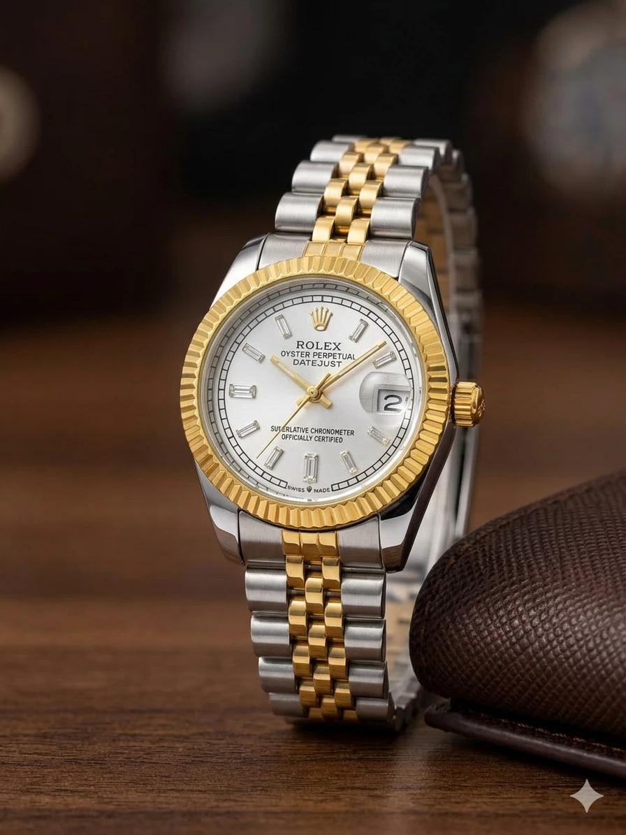 Classic Datejust Two-Tone Eleqant Qol Saatı