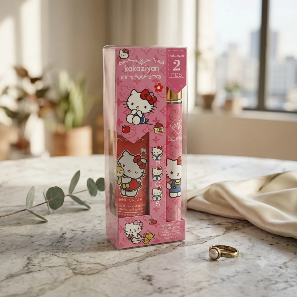 Hello Kitty Xüsusi Hədiyyə Dəsti: Əl Kremi və Parfümlü Sprey