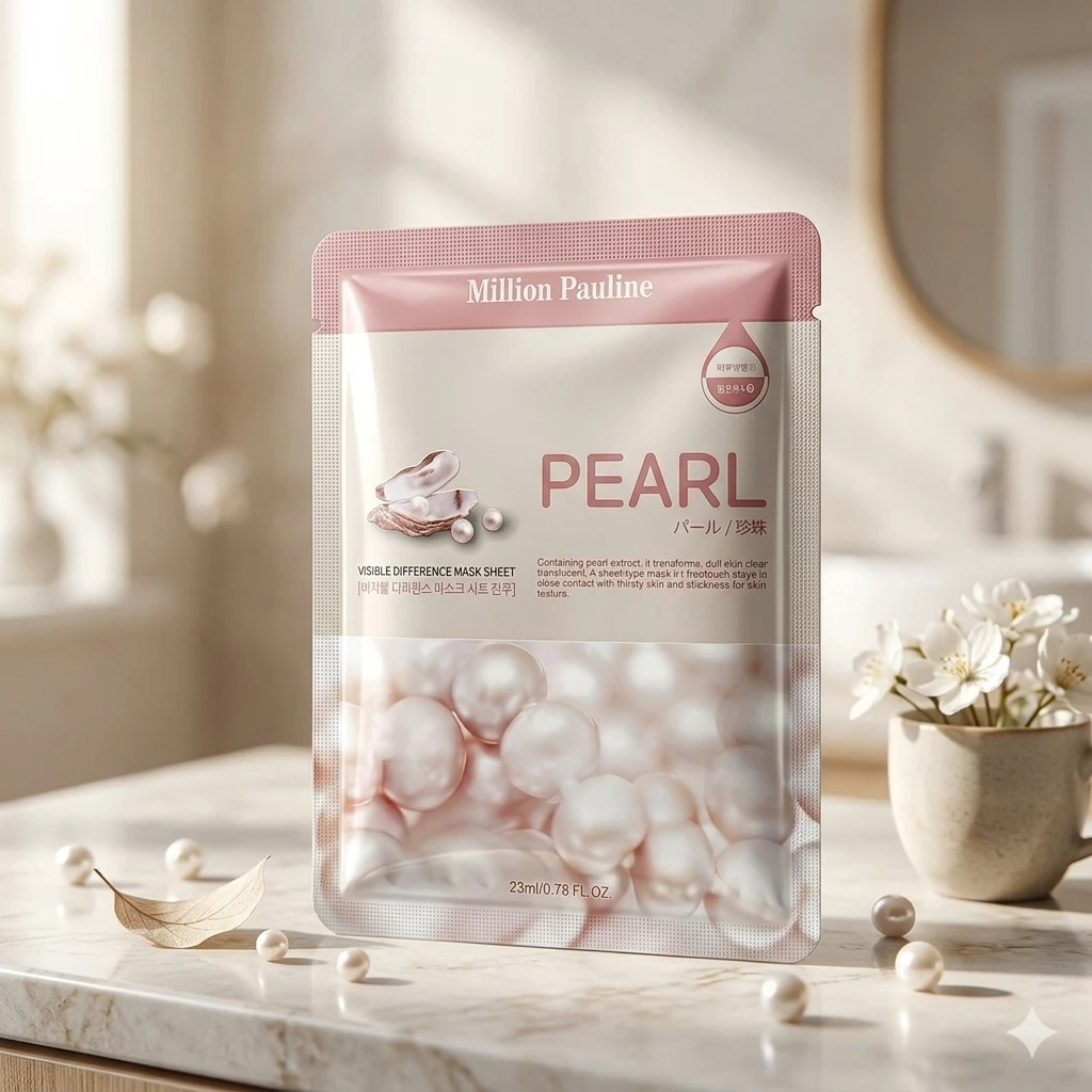 Million Pauline Pearl Vizual Fərq Yaradan Parlaqlaşdırıcı Üz Maskası