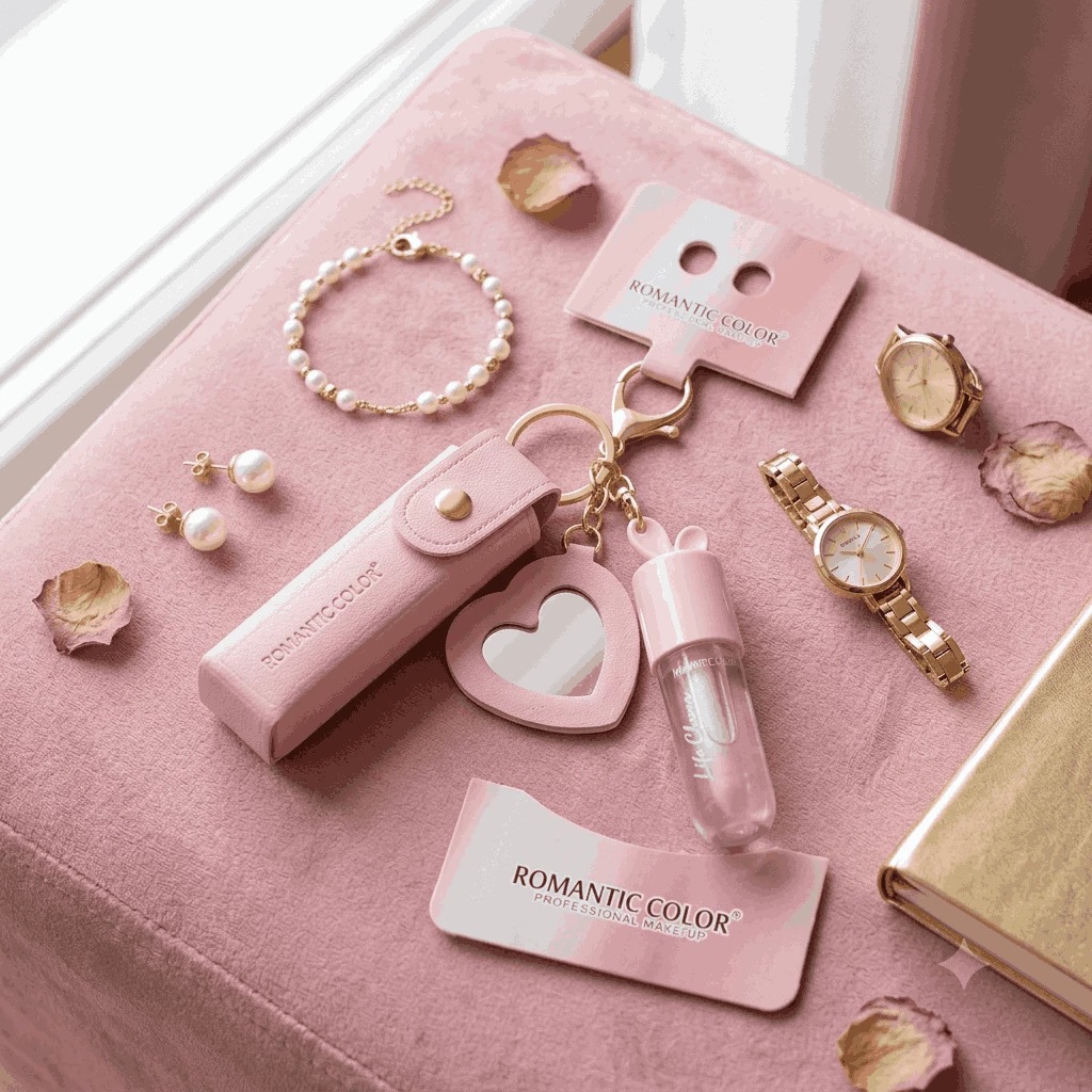 Dəbli Çanta Aksesuarı – "Romantic Color" Kosmetik Kulon