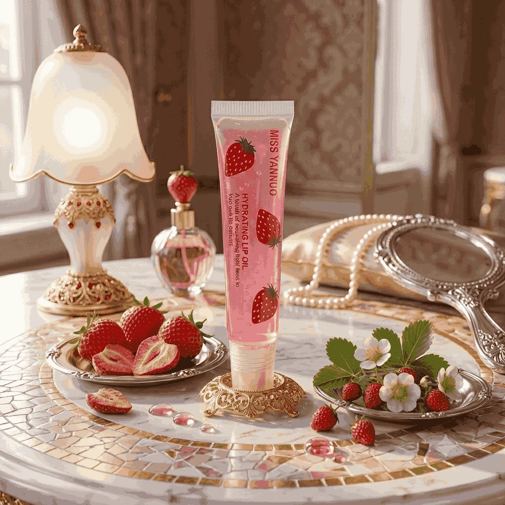 Miss Yannuo Çiyələkli Nəmləndirici Dodaq Yağı (Lip Oil)